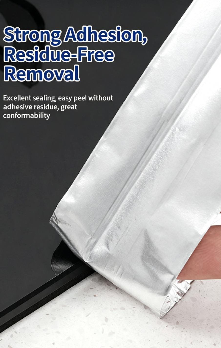 Temperature Resistant Aluminum Foil Tape With Liner Release Paper 