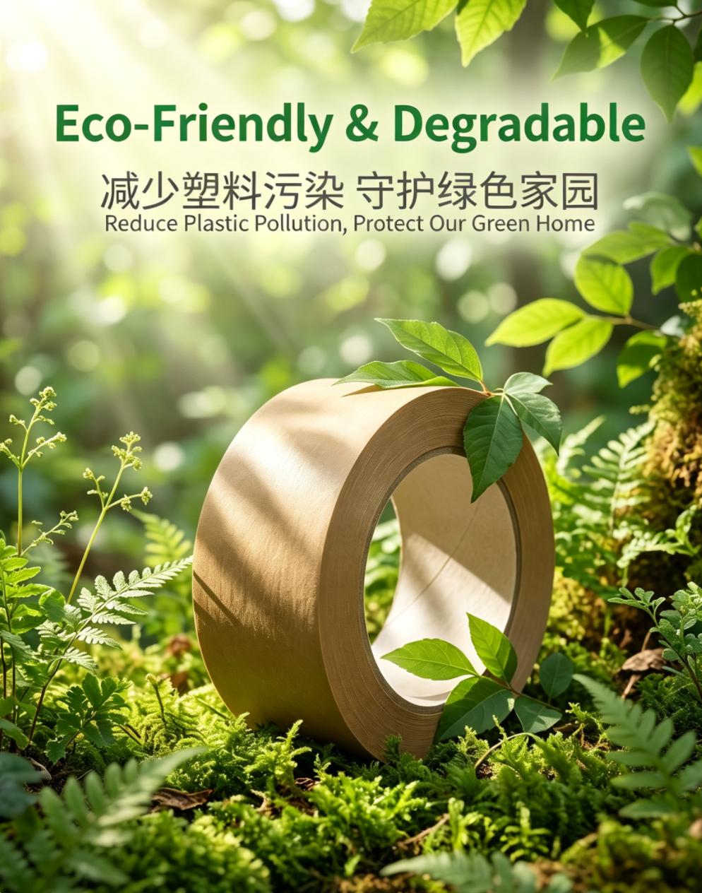 Waterproof PE Coated Self‑Adhesive Brown Kraft Paper
