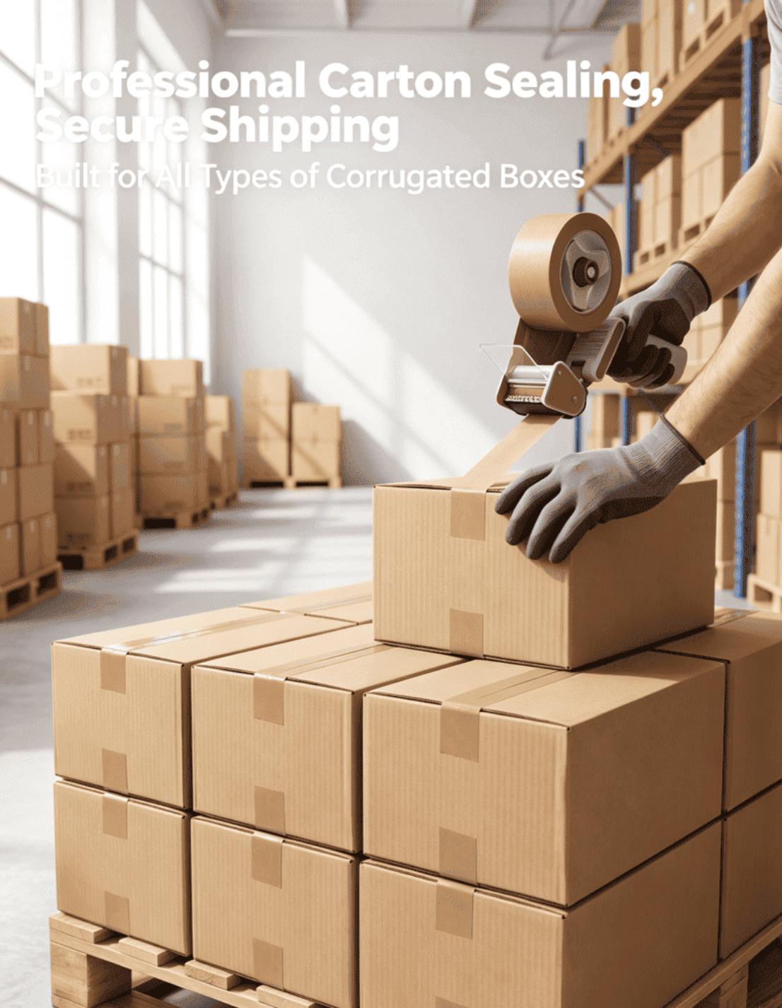 Eco-Friendly Water-Activated Brown Kraft Paper Tape