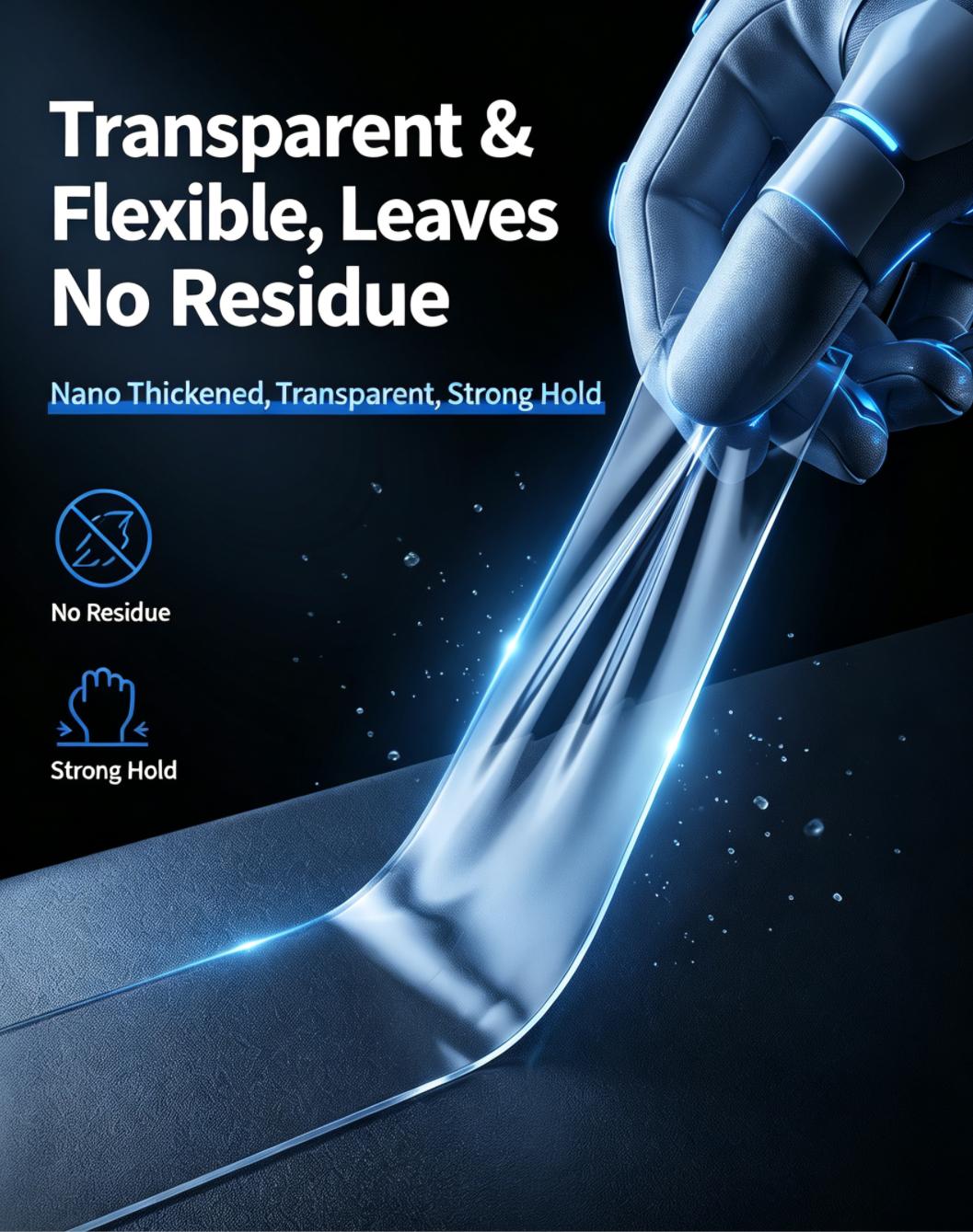 Transparent Double Sided Nano Grip Tape Transparent Double Sided Nano Grip Tape