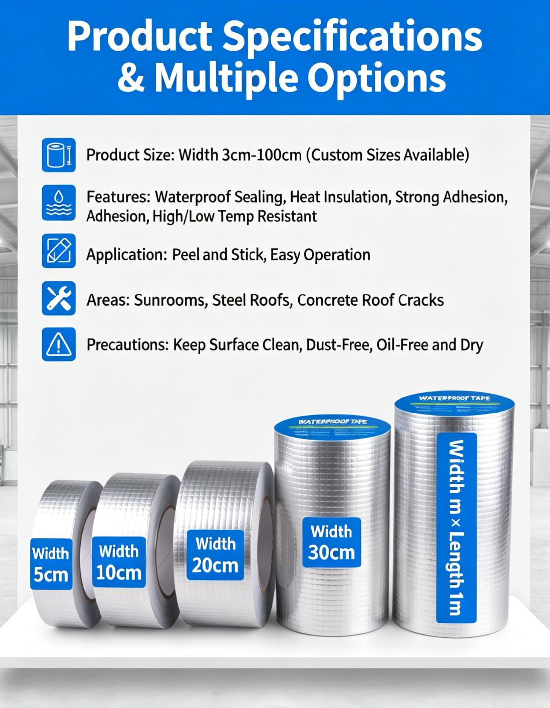 Super Sticky Leak‑Proof Butyl Tape for Roof Cracks, Gutter, Marine Repair Super Sticky Leak‑Proof Butyl Tape for Roof Cracks, Gutter, Marine Repair