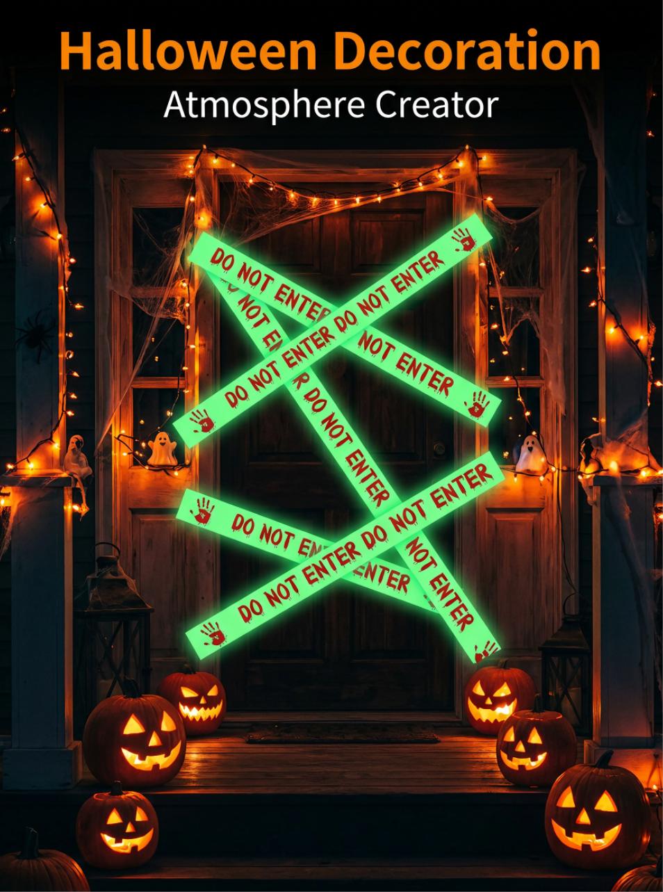  Self-Adhesive Photoluminescent Safety Warning Tape Glow in the Dark